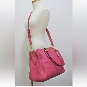 Miu Miu Fuchsia Leather Satchel